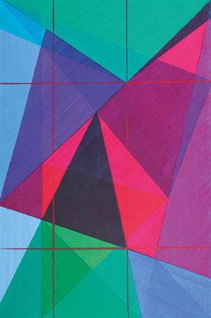 GRAZIANO MARINI Todi 1957 Senza titolo, 1990 acrilici su tela cm. 60x40,...