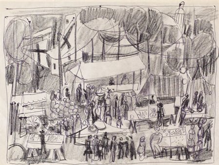 ENRICO PAULUCCI Genova 03/10/1901 - Torino 22/08/1999 Mercato ligure, (1960)...