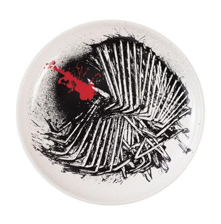 EMILIO SCANAVINO Genova 28/02/1922 - Milano 29/11/1986 Senza titolo piatto in...