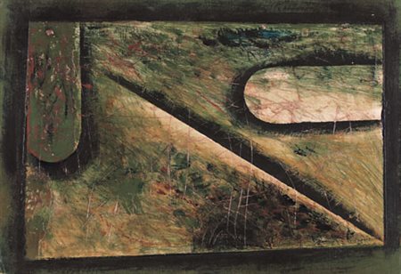 FELICE CANONICO Messina 1922 - 1997 Senza titolo tecnica mista su carta...