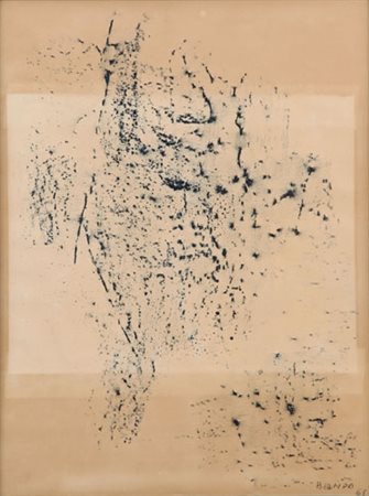 MARIO BIONDA Torino 1913 - Penango (AT) 1985 Senza titolo, 1961 tecnica mista...