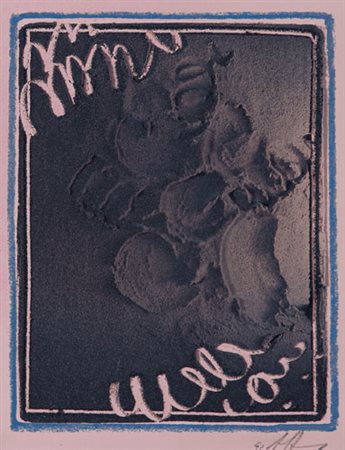 AGOSTINO FERRARI Milano 09/11/1938 Senza titolo, 1993 tecnica mista e sabbia...