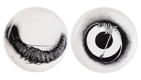 EMILIO SCANAVINO Genova 28/02/1922 - Milano 29/11/1986 Senza titolo piatto in...