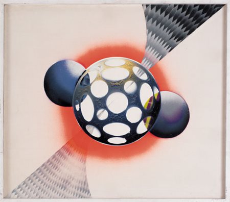 FILIPPO DE GASPERI Milano 27/12/1928 Giroscopio spaziale, 1969 olio su tela...