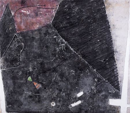 CESARE FERNICOLA Brescia 1955 Ombre, 1987 tecnica mista e collage su garza...