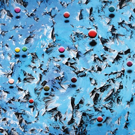 RENATO NATALE BALDASSARRE CHIESA Lecco 1947 Blu con sfere, 2007 tecnica mista...