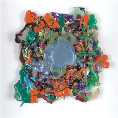 DAVIDE NIDO Senago 1966 Senza titolo, 2009 colla cm. 20x20, firma, titolo e...