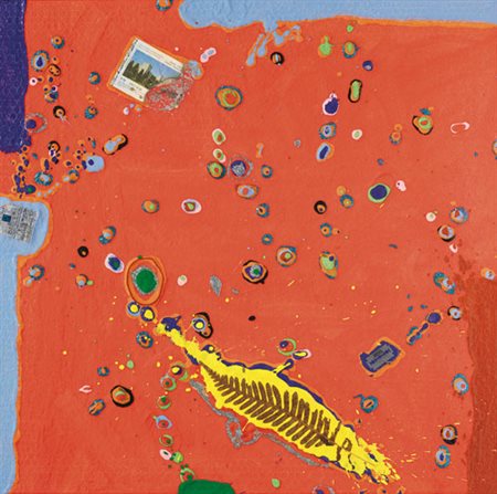 RENZO NUCARA Crema 1948 Resinfilm 243, 2006 resina, pigmenti e oggetti su...