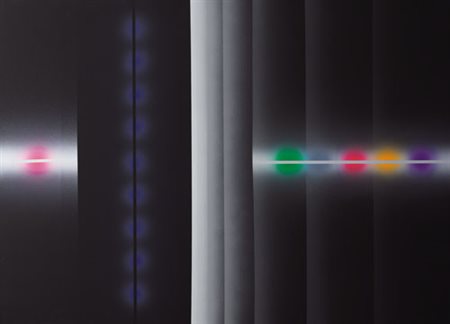 ENNIO FINZI Venezia 1931 Partitura, 2009 olio su tela cm. 100x140, firma,...