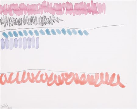 GIORGIO GRIFFA Torino 29/03/1936 Senza titolo, 2006 acquerello e matita su...