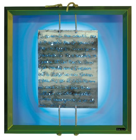 ROBERTO MOTTI Vercelli 19/04/1968 Lettera d'amore, 2010 taglio al plasma con...