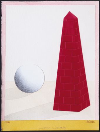 LUCIO DEL PEZZO Napoli 1933 Senza titolo, 1986 tecnica mista e collage su...