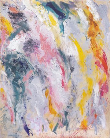 GIANCARLO BARGONI Genova 01/09/1936 Girotondo olio su tela cm. 100x80, titolo...