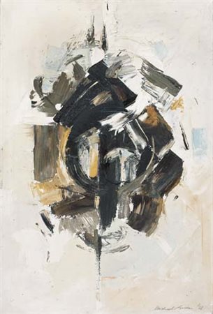 MICHAEL GREEN 1929 Approach, 1968 olio su tela cm. 90x60, firma e anno in...