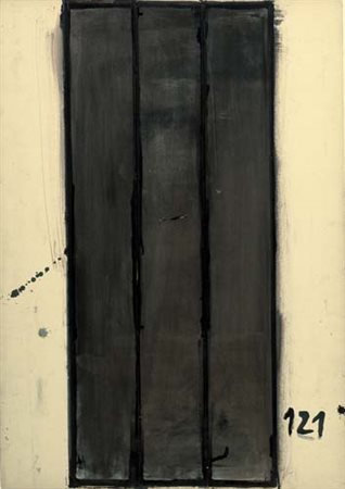 PIERO PIZZI CANNELLA Roma 1955 Senza titolo, Interno 121, 1988 tecnica mista...