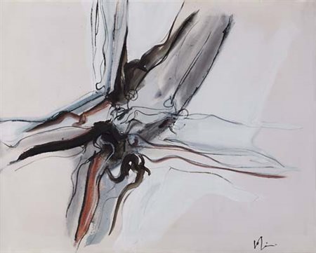 RENATO VOLPINI URBANI Urbino 1934 Forme, 1960 olio e tecnica mista su tela...