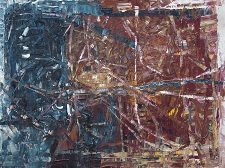 JEAN PAUL RIOPELLE Montreal 07/10/1923 - 2002 Des nefs d'or, 1968 olio su...