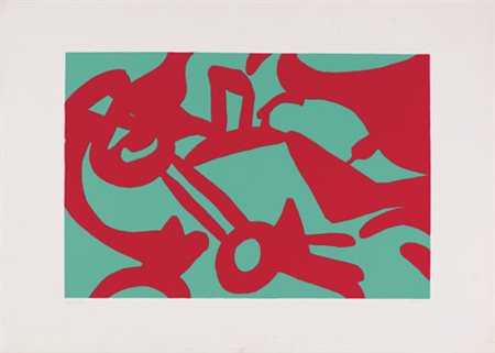 CARLA ACCARDI Trapani 09/10/1924 Senza titolo serigrafia a colori su carta...