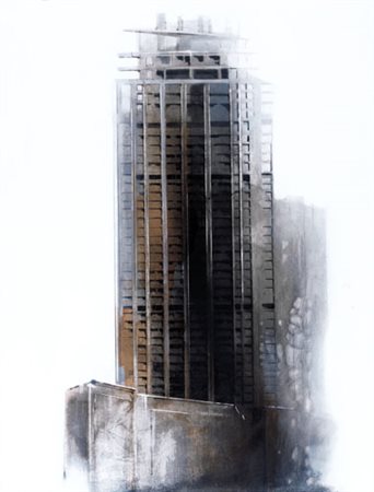 CARLO CANE 1951 Shangai, 2006 tecnica mista su tela applicata su tavola cm....