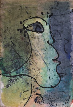 FRANCO ROGNONI Milano 20/09/1913 - Milano 11/03/1999 Profilo tecnica mista su...