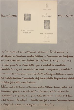 VINCENZO AGNETTI II Fiera mercato, 1970