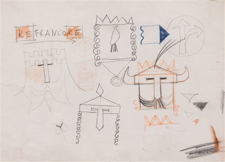 PINO PASCALI Re Francore, 1965