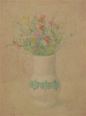 ANTONIO BUENO Vaso di fiori, anni '70