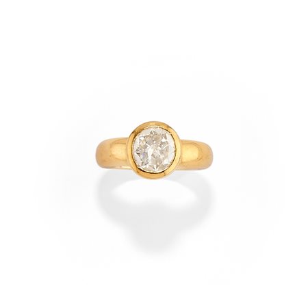 Anello con diamante