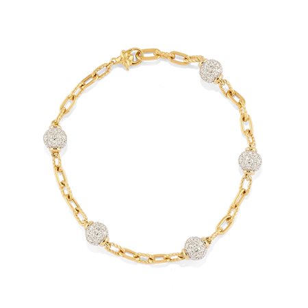 David Yurman - Bracciale con diamanti