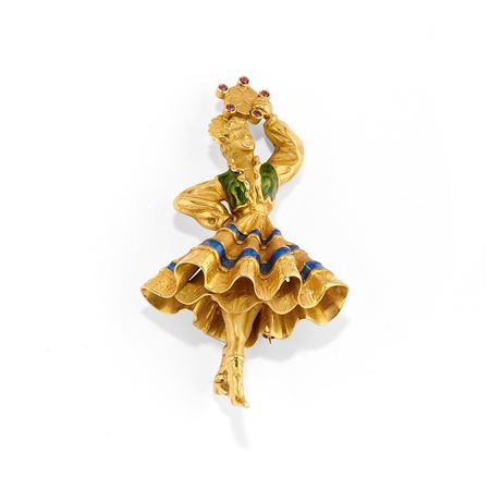 Spilla con ballerina