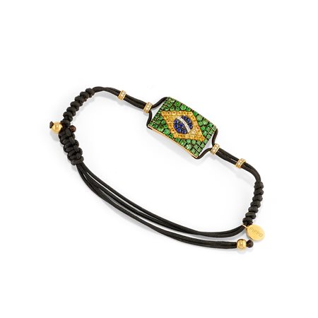 Pippo Perez - Bracciale con bandiera del brasile
