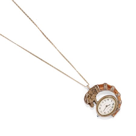 Collana con orologio
