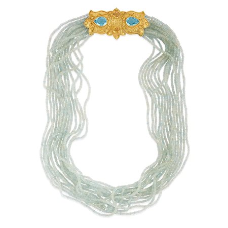 Collana con acquemarine