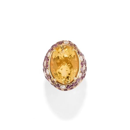 Anello con quarzo
