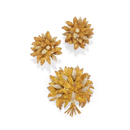 Demi parure con diamanti