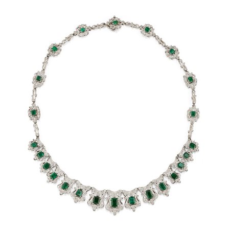 Collana con smeraldi
