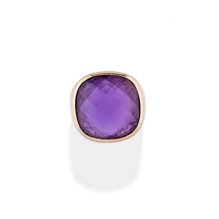 Anello con ametista