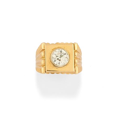 Anello con diamante