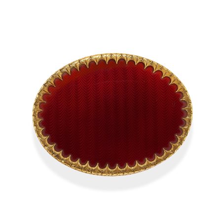 Tabacchiera con smalto guilloché