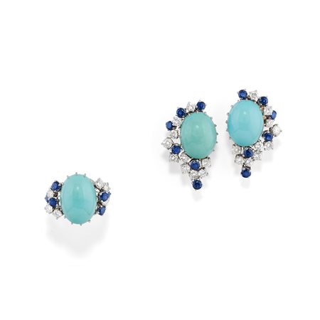 Demi-parure con turchesi