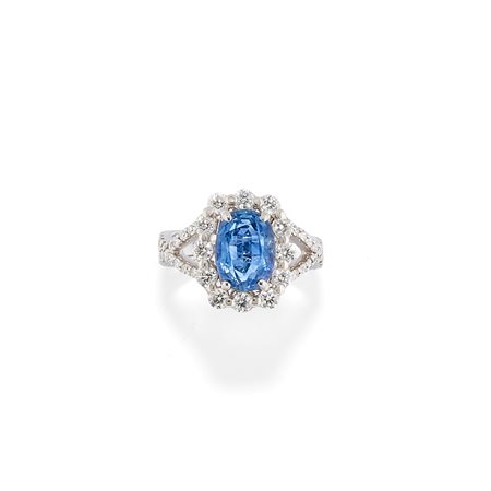 Anello con zaffiro Ceylon