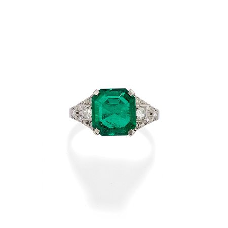 Anello con smeraldo Colombia