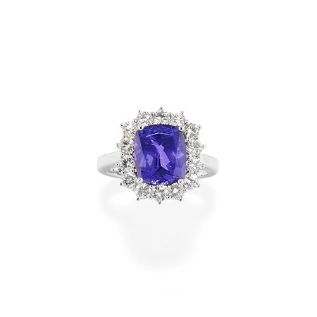 Anello con tanzanite 