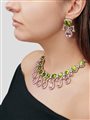 Importante demi-parure con morganiti e peridoti