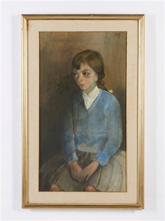 SUGHI ALBERTO (1928 - 2012) - RITRATTO DI BAMBINA .