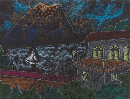ORIANI PIPPO (1909 - 1972) - LA VILLA SULLA COSTA .
