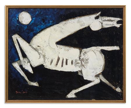 LANDI BRUNO (n. 1941) - CAVALLO IN CORSA.