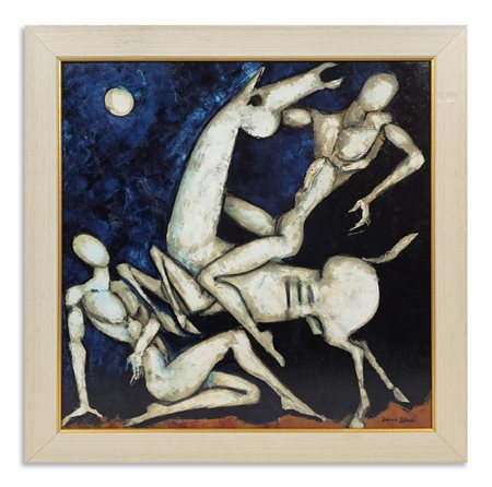 LANDI BRUNO (n. 1941) - SCONTRO NOTTURNO.