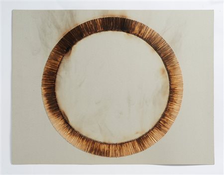 AUBERTIN BERNARD (1934 - 2015) - DESSIN DE FEU CIRCULAIRE.