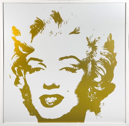 After Andy Warhol  
Golden Marilyn 11.41 (Es.998/2000), 2011
